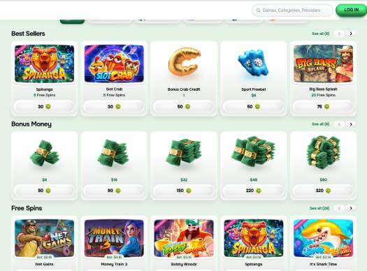 Casinolo Casino bonus shop screenshot