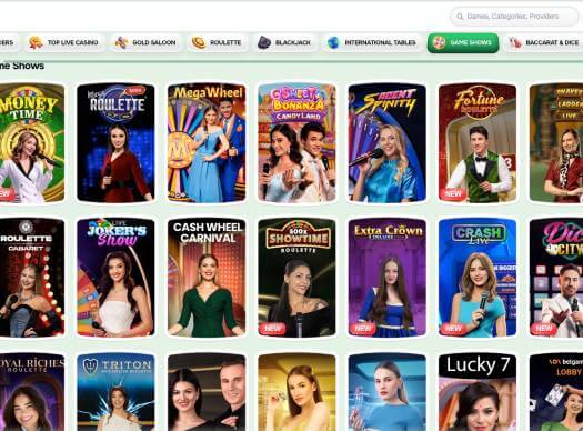 Casinolo Casino gameshows screenshot