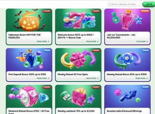 Casinolo Casino promotions screenshot