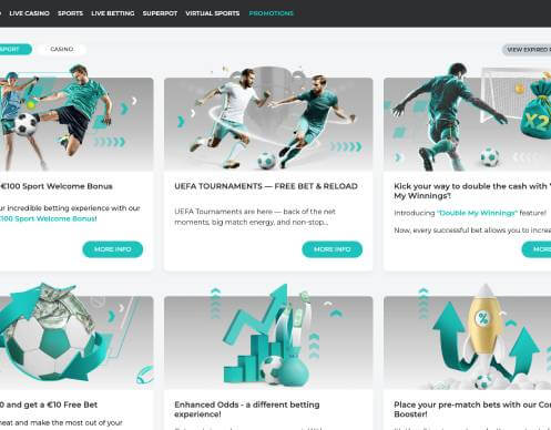 Spinoli sportsbook promotions screenshot