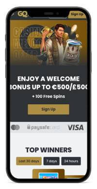GQbet Casino mobile screenshot